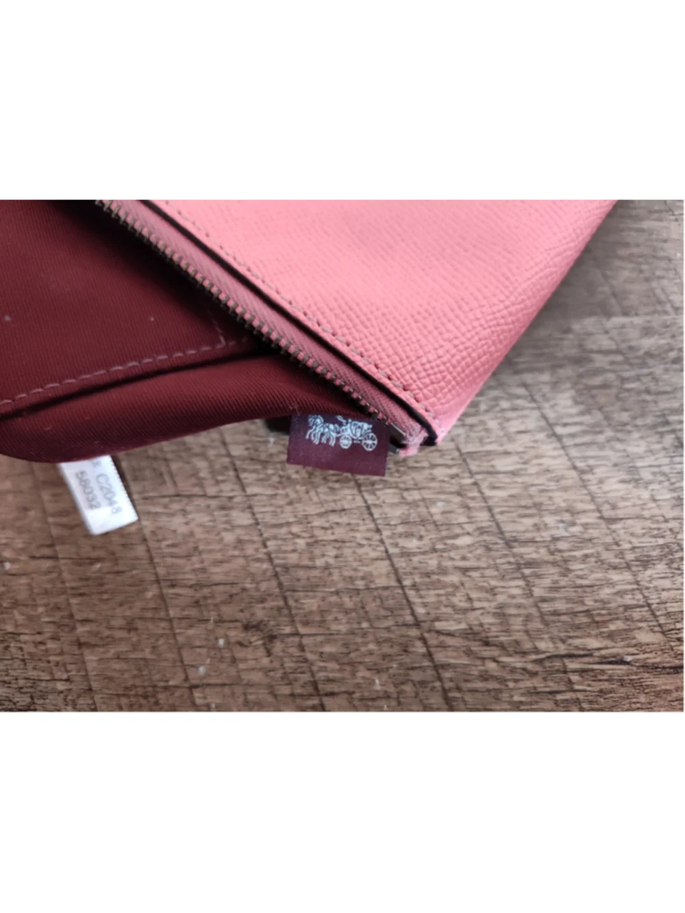 Women's Coach Wristlet Clutch One Size Pink